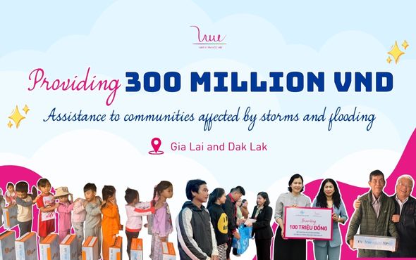 Providing VND 300 million in assistance to communities affected by storms and flooding in Gia Lai and Dak Lak provinces